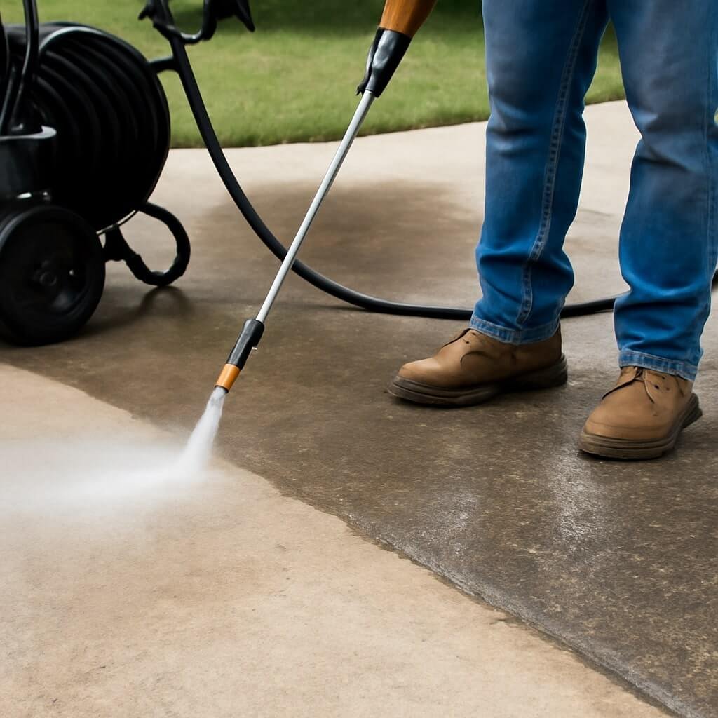 How to Use Pressure Washing for Concrete Cleaning